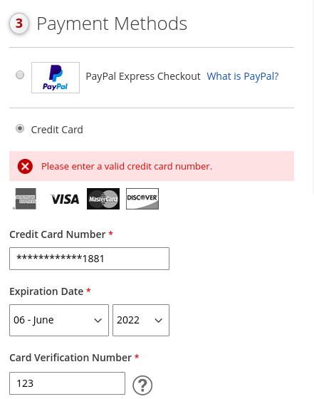 Paymetric IFrame Form